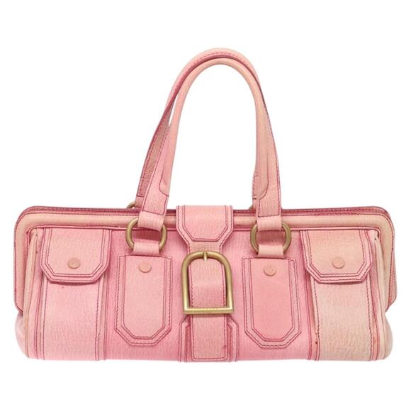 CELINE Hand Bag Leather Pink - Picture 3 of 13